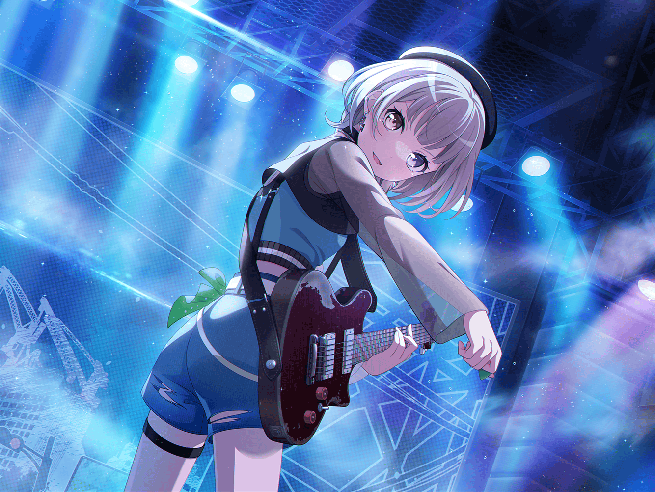 rana　柊　雨月　各13点 Rana Kaname - A Kitten Clawing at the Guitar | Bestdori! - The